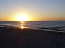 Sonnenuntergang vor Warnemünde